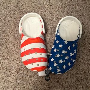 American flag crocs